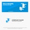 Automobile, Car, Emission, Gas, Pollution SOlid Icon Website Banner and Business Logo Template