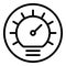 Automobile dashboard icon, outline style