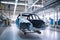 automobile machine industrial factory industry technology automotive transportation assembly car. Generative AI.