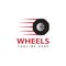 automobile rubber tire shop, car wheel, racing vector logos and labels, automobile maintenance service, illustration of auto