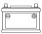 Automotive battery contour illustration