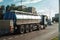 Automotive fuel tankers shipping fuel