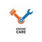 Automotive logo Icon. Motorcycle Car Service Repair Recovery Con