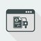 Automotive online quote - Dollar - Vector flat icon