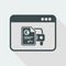 Automotive online quote - Euro - Vector flat icon