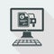 Automotive online quote - Sterling - Vector flat icon