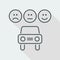 Automotive rating icon - Thin series