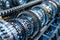 Automotive transmission gearbox, cogs and gears