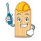 Automotive wooden cutting board mascot cartoon