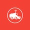 Autonomous agricultural combine harvester icon