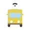 Autonomous Bus - School bus - Flat colored icon - Yellow