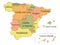 Autonomous Communities Map of Spain