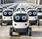 Autonomous robots deliver packages independently. Smart logistics and the concept