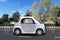 Autonomous self-driving driverless vehicle with radar driving on the road