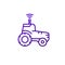 autonomous tractor, agrimotor line icon