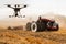 Autonomous tractor and drone
