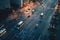 Autonomous Vehicle Navigates Busy City Streets Using Advanced Ai. Generative AI