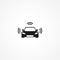autopilot in car simple isolated icon. autopilot in car simple isolated vector icon. autopilot in car simple isolated