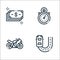 autoracing line icons. linear set. quality vector line set such as fast, motorbike, stopwatch