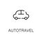 Autotravel flat icon