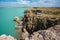 Autotravelers on the rocky shore