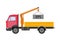 Autotruck Tipping lorry Tripper truck icon isolated Tipping lorry. Autotruck isolated.Building truck machine.lift