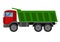 Autotruck Tipping lorry Tripper truck vector icon Tipping lorry. Autotruck vector isolated.Building truck