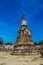 Auttaya Historical Park ancient buddist stupa in Thailand