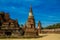 Autthaya Historical Park ancient temple wat in Thailand