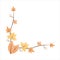 Autum Leaf Corner Vector