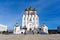 Autumn, 2016 - Magadan, Russia - The northern city of Russia Magadan. Cathedral of the Holy Life-Giving Trinity in Magadan