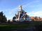 Autumn 2018. The city of Sosnovy Bor in the Leningrad Region in Russia. Cathedral of the Icon of the Mother of God Burning Kupina