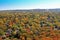Autumn aerial residential Eau Claire Wisconsin