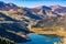 Autumn Aerial View of Lake San Cristobal, Colorado