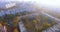 Autumn aerial view to residential area in Kharkiv, Ukraine