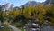 Autumn alpine stream and lake Tappenkarsee, Kleinarl, Austria