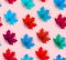 Autumn background with beautiful maple leaves. Seamless pattern.
