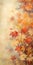 Autumn background with leaves. Colored autumn leaves falling down on blurred background. Generative AI