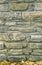 Autumn background of stone texture masonry