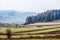 Autumn in the Beskid mountains in Poland.