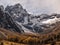 Autumn in bipeng valley sichuan chinese