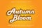 Autumn Bloom editable text effect 3D emboss vintage style