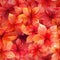 Autumn Bloom - Seamless Floral Origami Pattern with Warm Tones