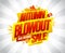 Autumn blowout sale, mega discounts, web banner