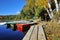 Autumn Boat Rental Dock , Tahquamenon Falls, MI