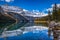 Autumn at Boom Lake in Banff National Park, Alberta