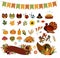 Autumn Bounty Thanksgiving Vector Clipart