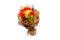 Autumn bouquet with orange and yallow flowers