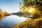 Autumn and calm river