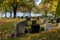 Autumn in the cemetary of Filipstad Sweden